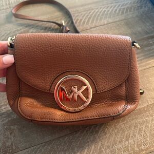 Michael Kors Tan Leather Crossbody Bag